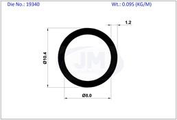 ROUND TUBE 10.40 X 8