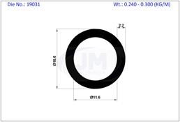 ROUND TUBE 16 X 11.6 MM