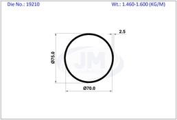 ROUND TUBE 70 X 75
