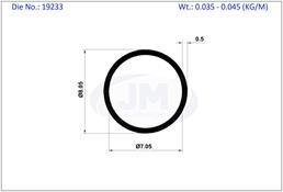 ROUND TUBE 8.05 X 7.05 MM