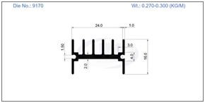 HEAT SINK  24 X 16 