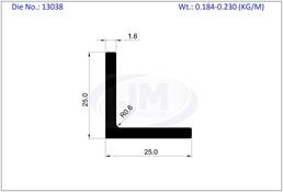 EQUAL ANGLE 25 X 25 X 1.6 MM