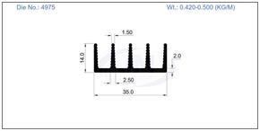 4975 / HEAT SINK 35 X 14 