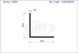 L ANGLE 75 X 75 MM