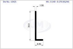 ANGLE - UNEQUAL 8.50 X 30 X 1.50