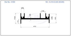 9185 / HEAT SINK 47 X 17             