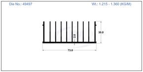 HEAT SINK 73.40 X 29.60 