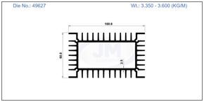 HEAT SINK 100 X 60 