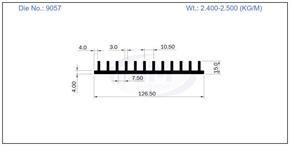 9057 / HEAT SINK 126 X 15 