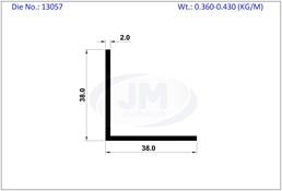 ANGLE EQUAL 38.0 X 38.0 X 2.0 