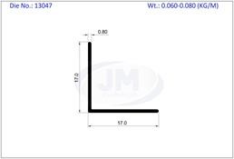 ANGLE EQUAL 17 X 17 