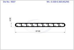 9037  / HEAT SINK 57 X 4.50