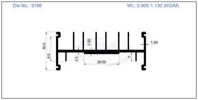 9186 / HEAT SINK 70 X 30     