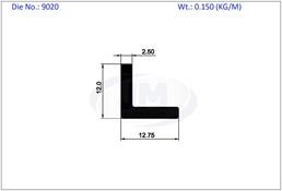 9020/DI /  HEAT SINK 12.75 X 12