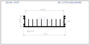 HEAT SINK  72 X 20