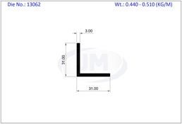 L ANGLE 31 X 31 MM